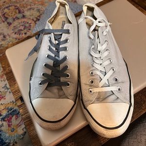 Heather Gray pair of converse lows size 12